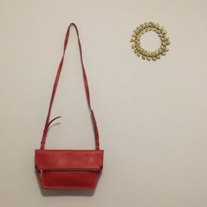 J. Crew • Red leather purse